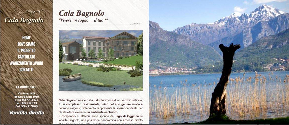 Creazione sito web Cala Bagnolo, progetto immobiliare