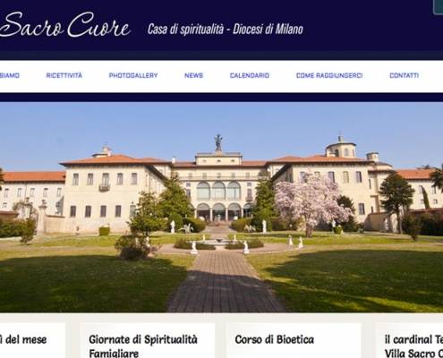 Realizzazione sito web Villa Sacro Cuore Triuggio