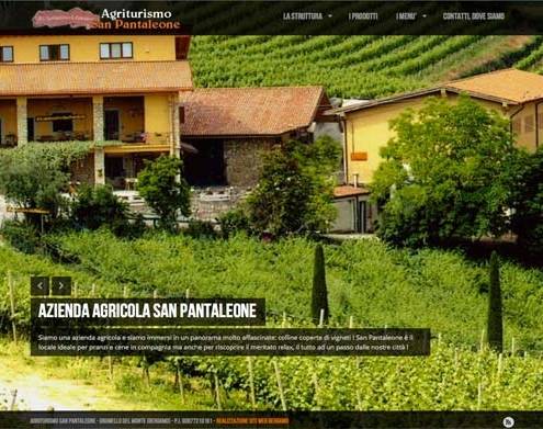 Creazione sito web Bergamo, Agriturismo San Pantaleone