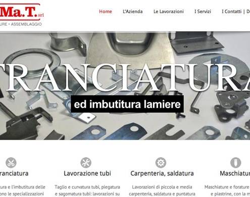 Realizzazione sito web tranciature-meccanica