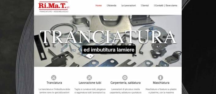 Realizzazione sito web tranciature-meccanica
